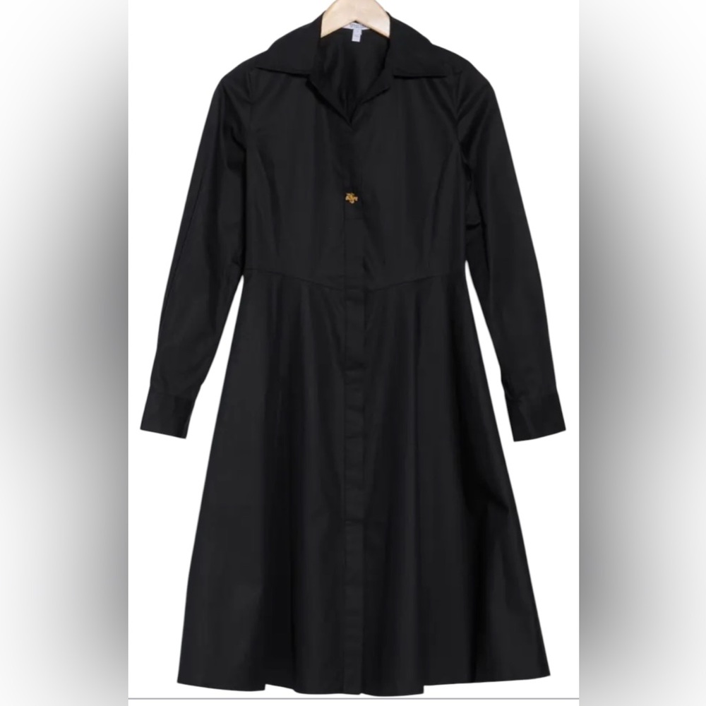 Derek Lam 10 Crosby Helene Long Sleeve Cotton Shirtdress